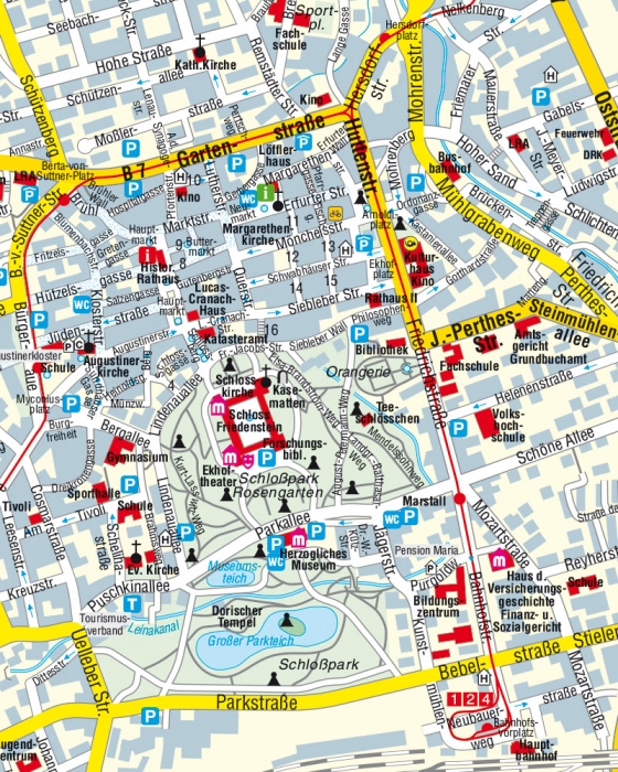 Muster Innenstadtplan Gotha